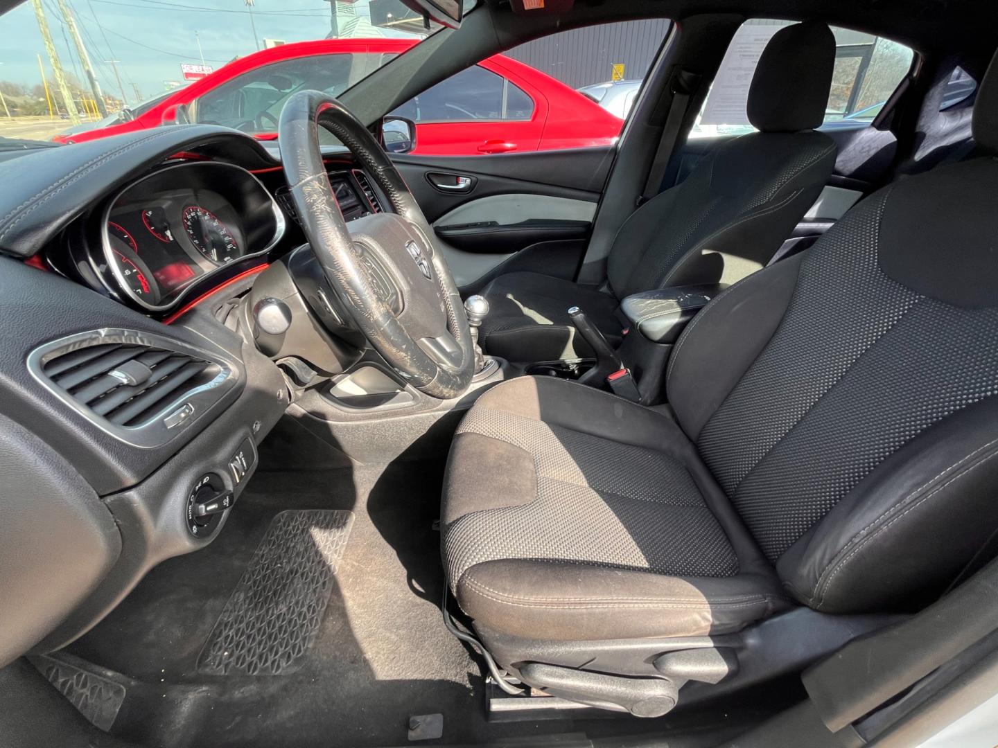 2015 WHITE DODGE DART SXT SXT (1C3CDFBB3FD) with an 2.4L L4 DOHC 16V engine, located at 8101 E. Skelly Dr., Tulsa, OK, 74129, (918) 592-3593, 36.121891, -95.888802 - Photo#4